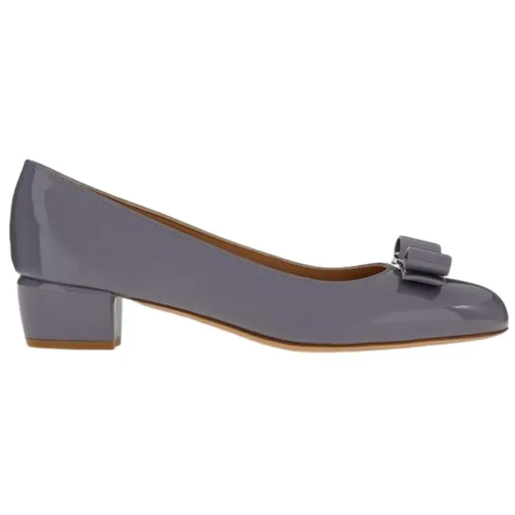 Туфли женские Ferragamo Vara Mary Jane, темно-серый — фото 2