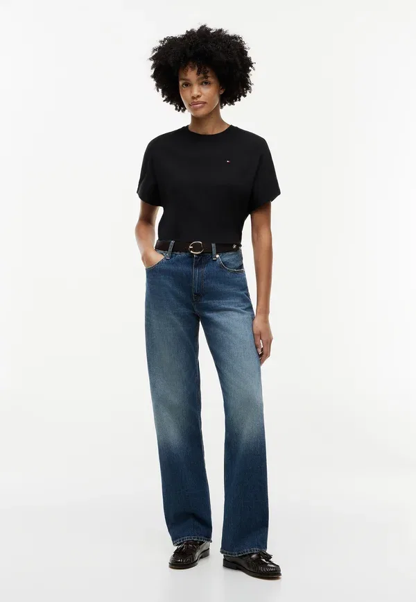 Футболка Tommy Hilfiger Cody batwing tee basic t-shirt, черный — фото 2