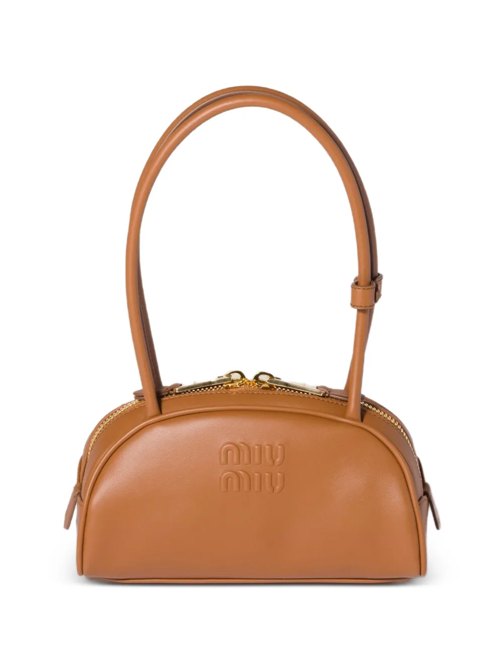 

Сумка на плечо Beau из кожи с тисненным логотипом Miu Miu, коричневый