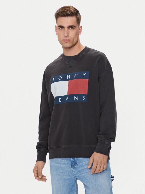 

Толстовка свободного кроя Tommy Jeans, черный