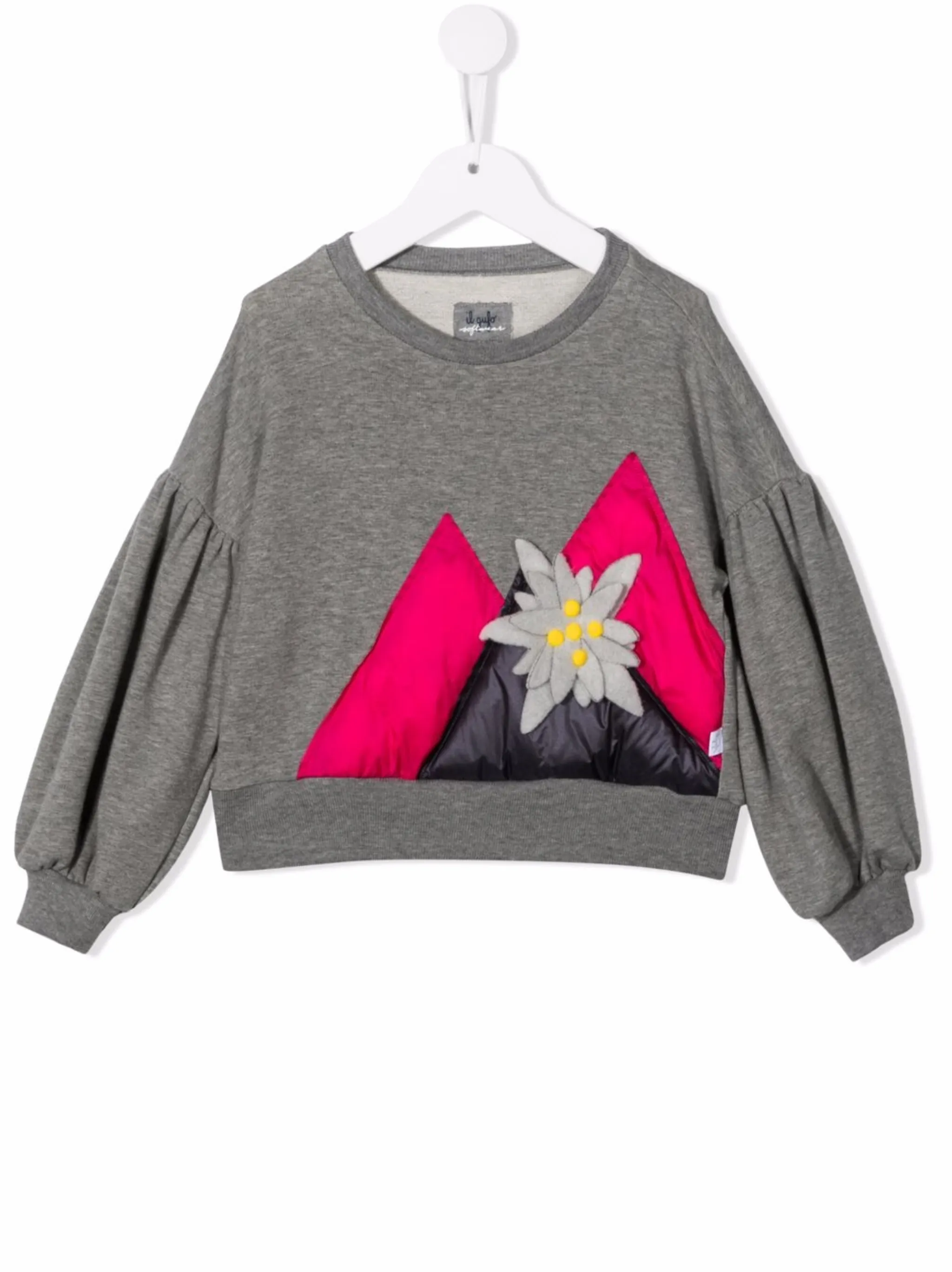 

Толстовка с аппликацией Il Gufo, серый