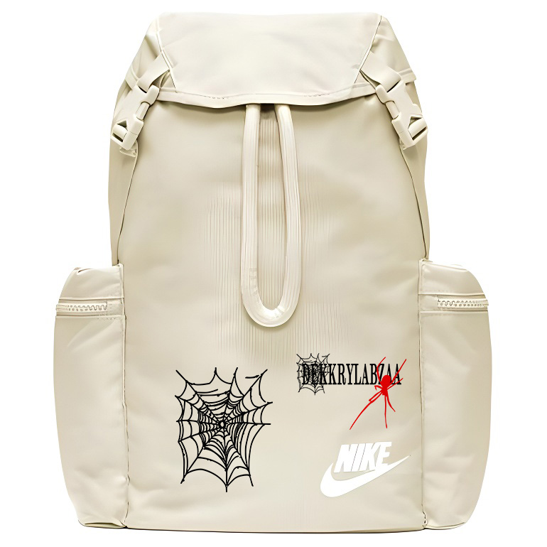 

Nike Полиэстеровый рюкзак унисекс светло-ореховый коричневый белый, Spiders 2