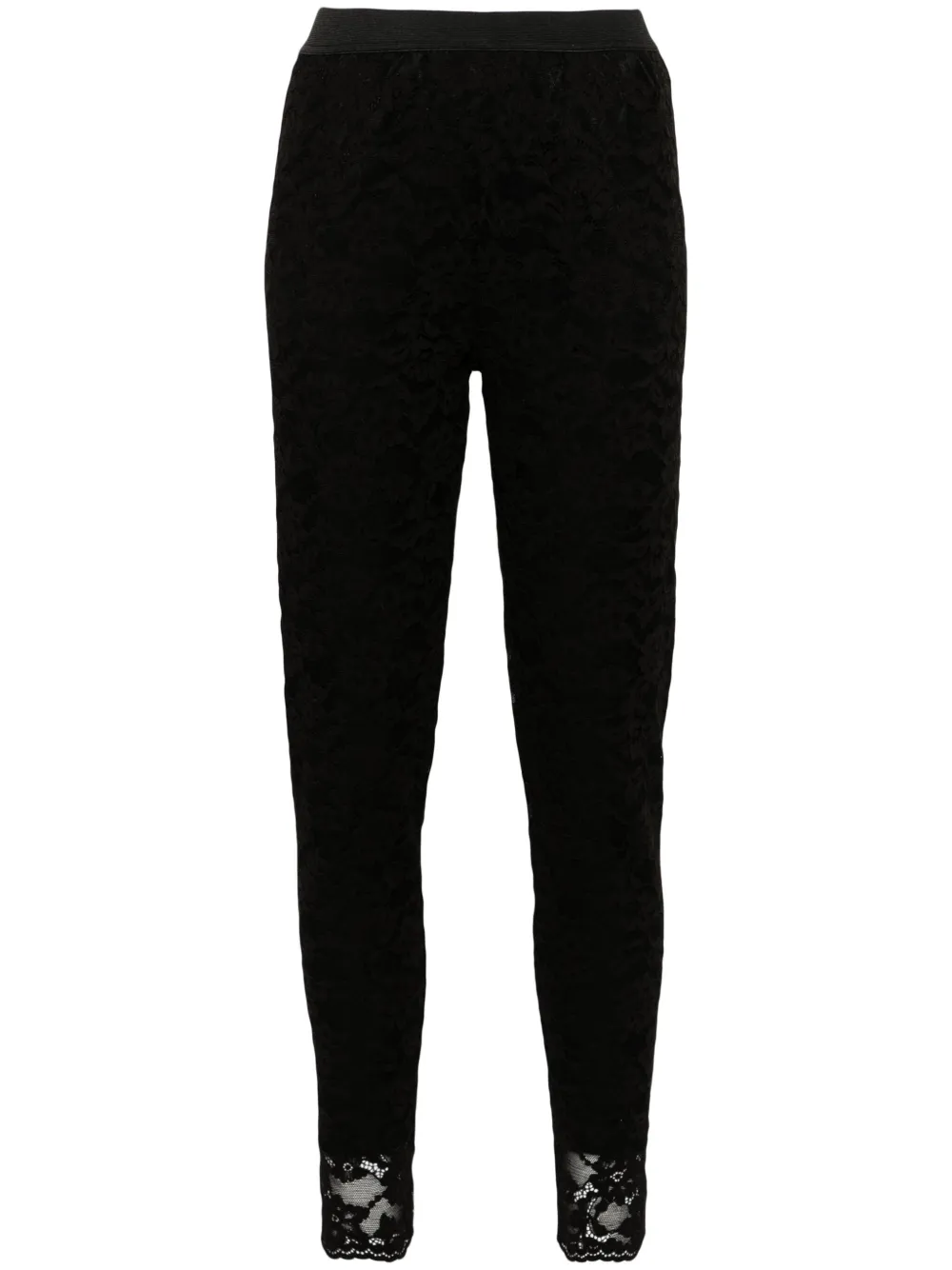 

Кружевные леггинсы TWINSET, черный