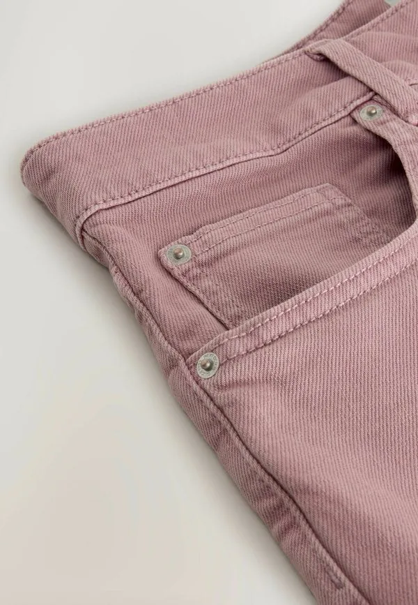 Классические шорты прямого кроя. джинсовые шорты Next, Pink Denim — фото 2