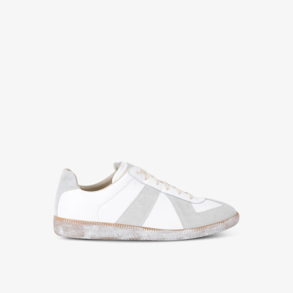 

Реплика кроссовок из состаренной кожи с низким верхом Maison Margiela, белый