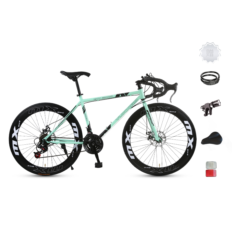 

Шоссейный велосипед с дисковыми тормозами из высокоуглеродистой стали для активного отдыха ICOLOUR, Anchi черный