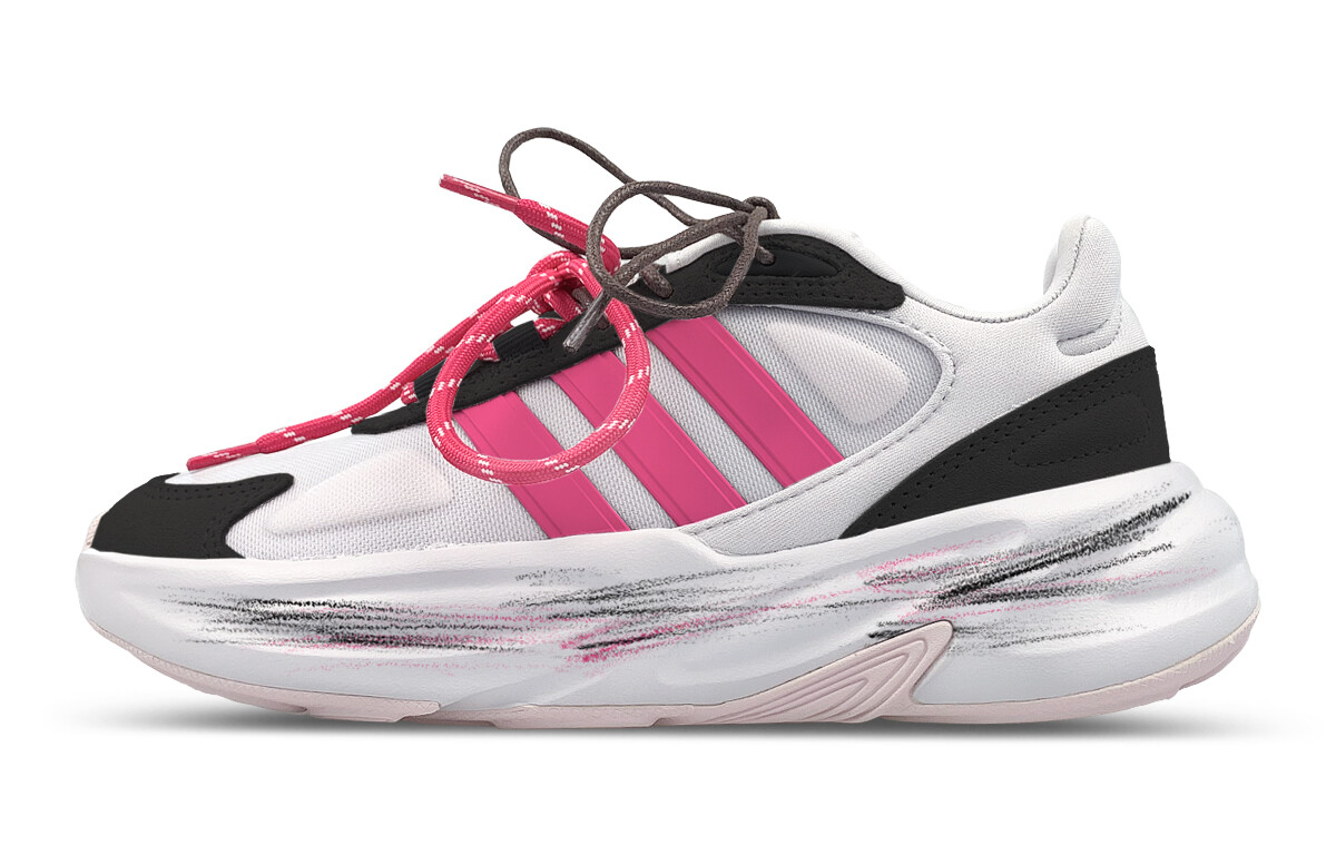 

Кроссовки женские Ozelle Running Shoes Low-top Серый/черный/розовый Adidas Neo