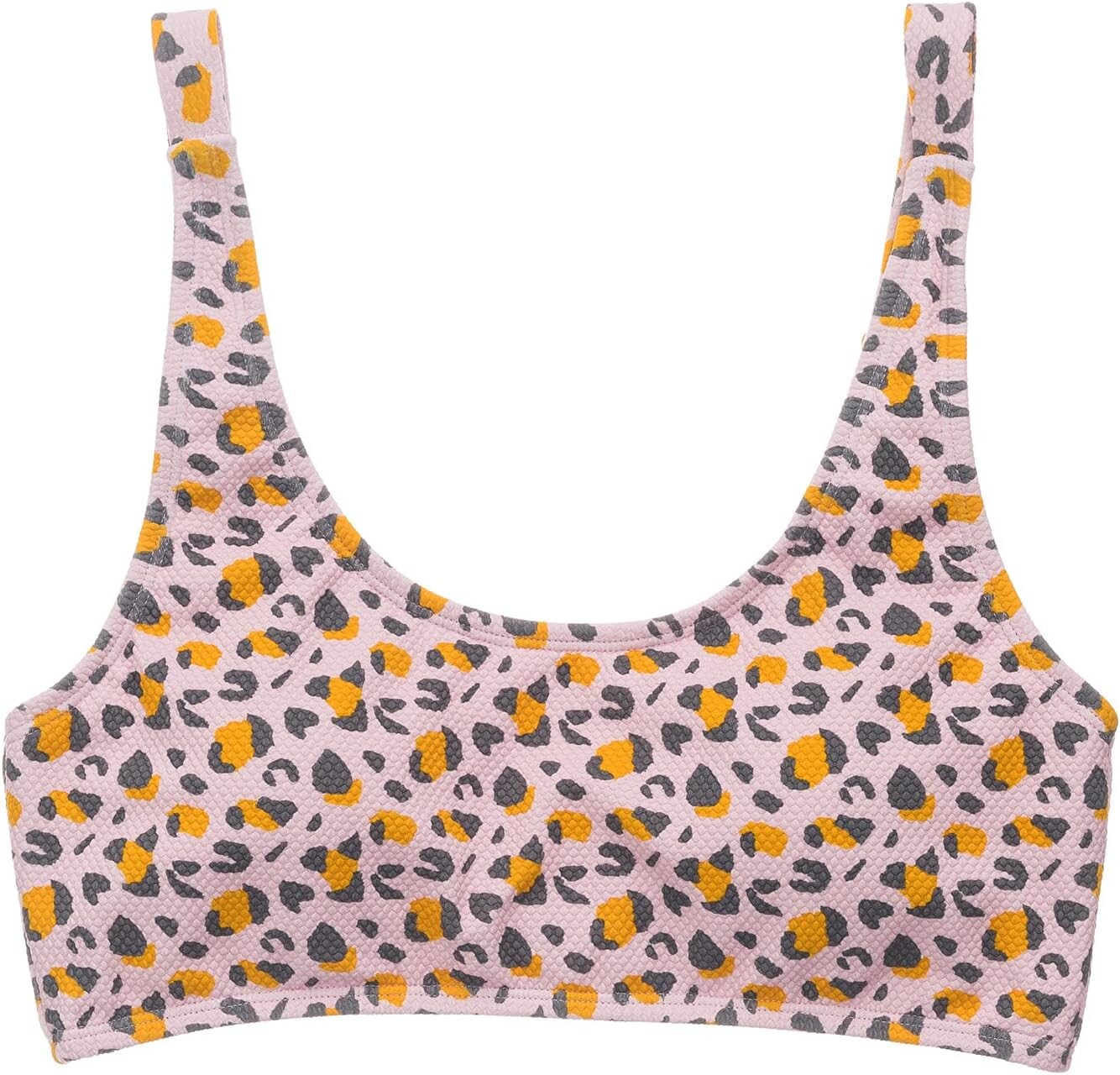 

Купальный топ Snapper Rock Leopard Love Bralette Top, розовый