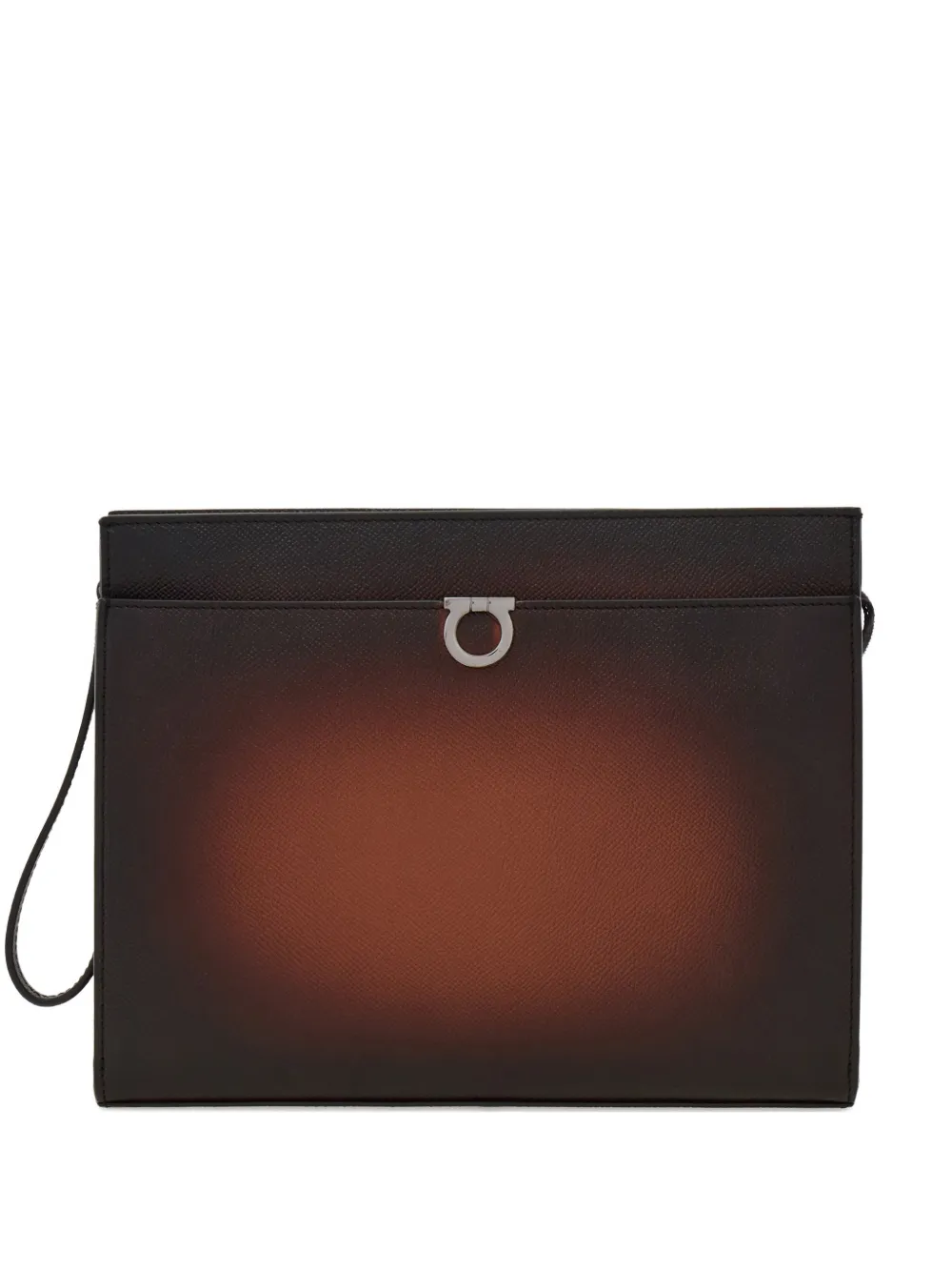 

Портфель на молнии Gancio Ferragamo, коричневый