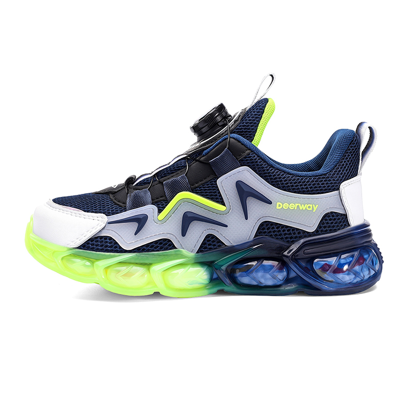 

Кроссовки для бега с низким верхом, дышащие, с противоскользящей амортизацией, износостойкие, увеличивающие рост. DEERWAY, синий