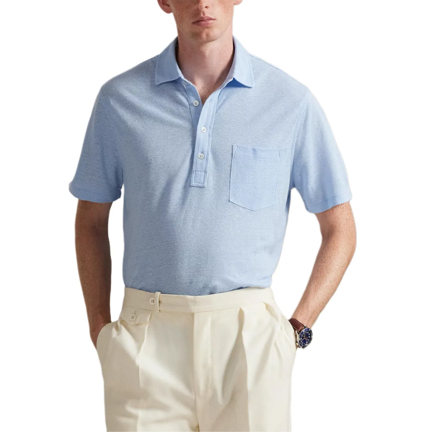 Поло Polo Ralph Lauren Classic Men's Light Blue — фото 4