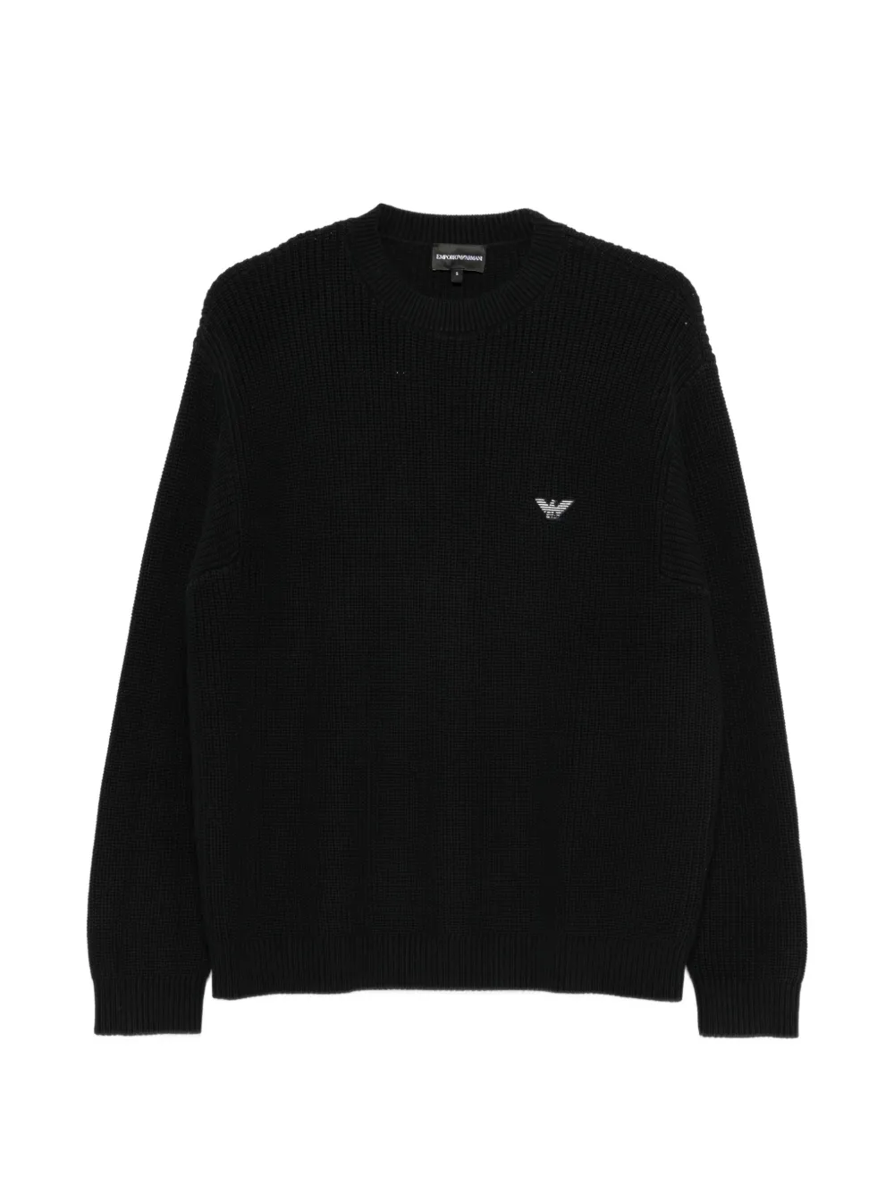 

Свитер с нашивкой-логотипом Emporio Armani, синий