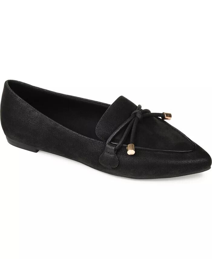 Женские туфли Muriel Bow Detail с острым носком Journee Collection, черный