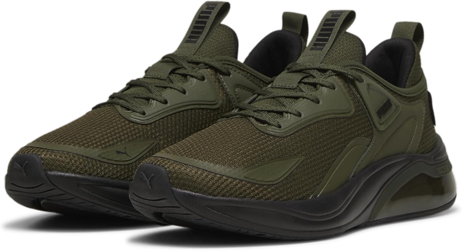 Кроссовки Puma для взрослых, унисекс, черный/оливковый — фото 2