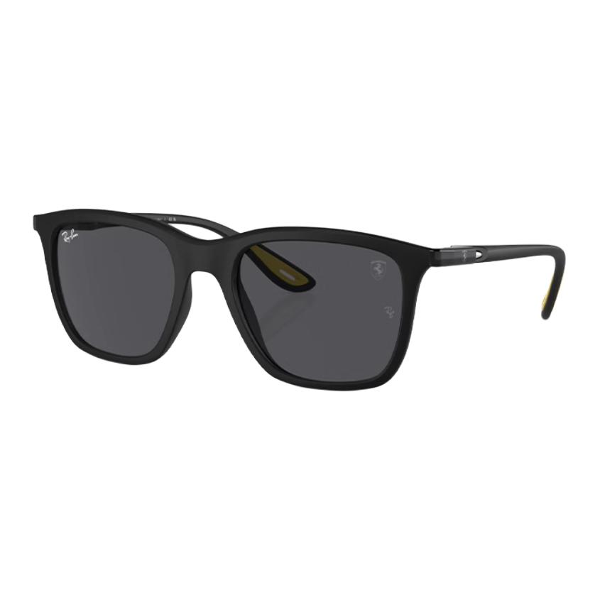 

RayBan Нейлоновые квадратные солнцезащитные очки унисекс черные, Black
