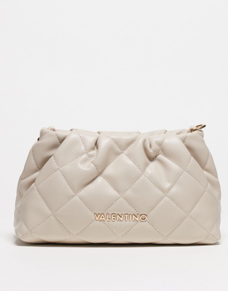 

Valentino - Ocarina - Стеганый клатч цвета экрю Valentino Bags