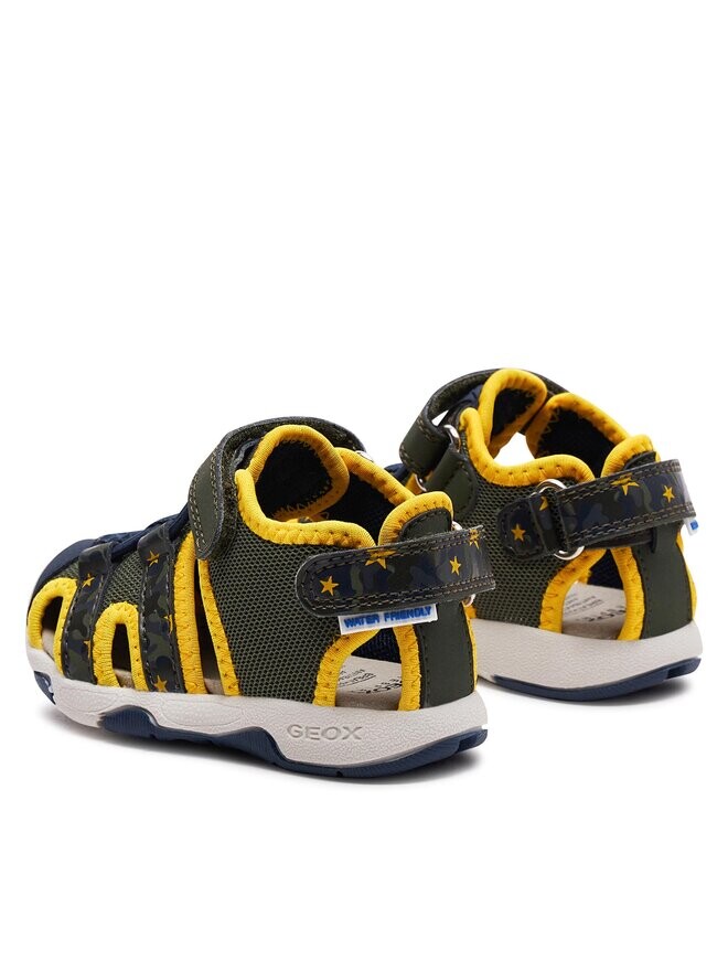 Сандалии B Sandal Multy Boy B450FB 014CE C0629 M Geox, хаки/желтый — фото 3