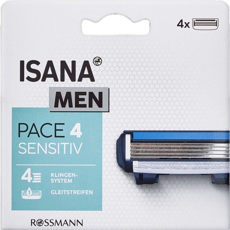 

Бритвенные лезвия Pace 4 ISANA, 4 шт.