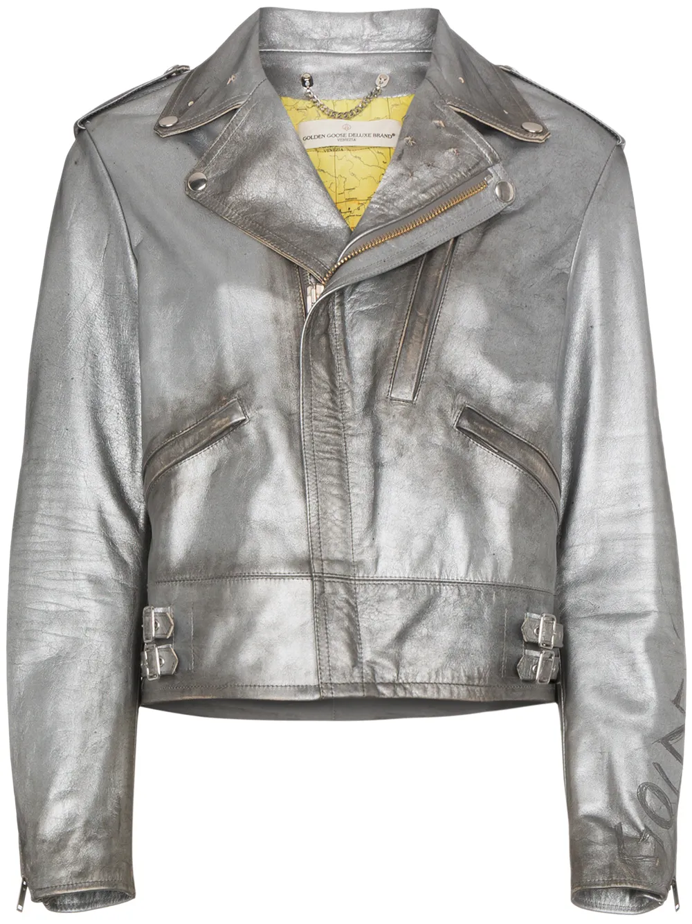 

Куртка 'Chiodo' GOLDEN GOOSE, металлик