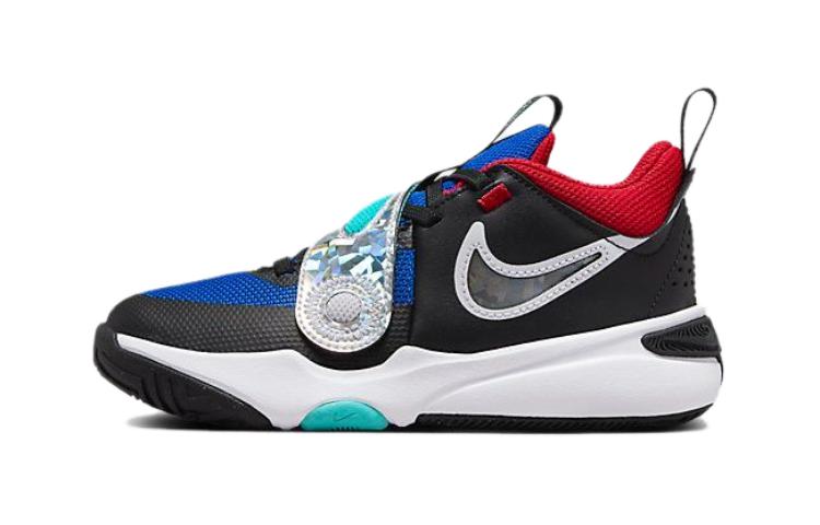 

Баскетбольные кроссовки Team Hustle D 11 для детей дошкольного возраста Nike, черный/белый/синий