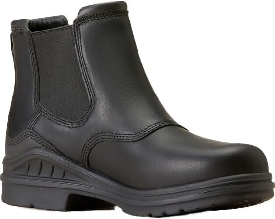 Водонепроницаемые сапоги ARIAT Barnyard Twin Gore II для взрослых унисекс, черный — фото 2