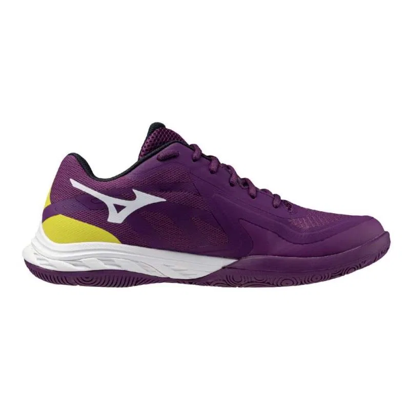 Унисекс бадминтонные кроссовки «Wave Fang EL2» от Mizuno, Purple X White — фото 2
