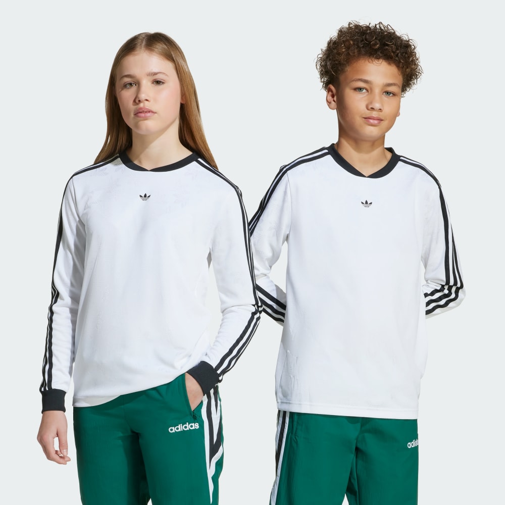 

Топ Adidas Jaquard Long Sleeve Top Kids, белый
