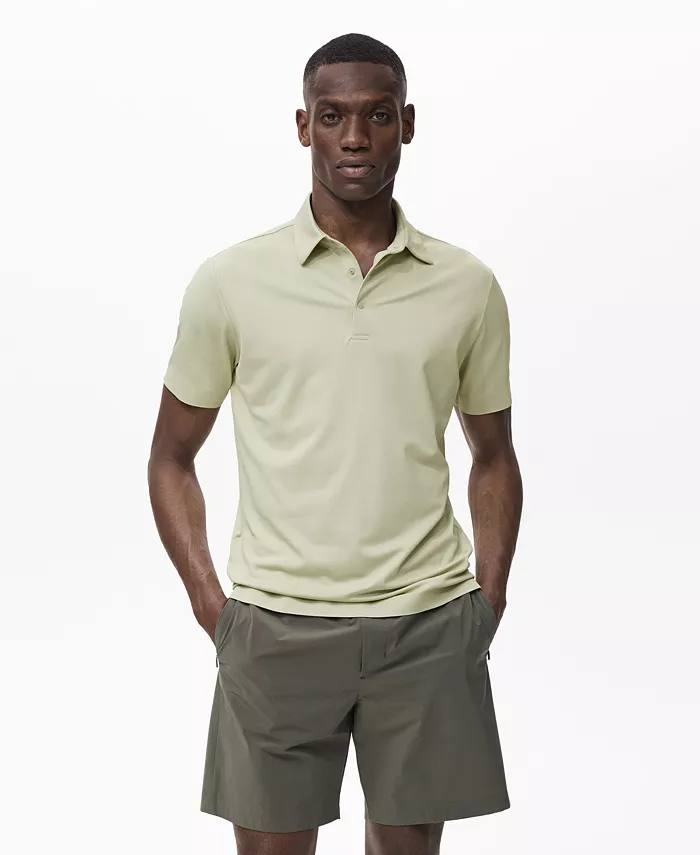

Мужская поло COOLMAX Slim-Fit MANGO, зеленый