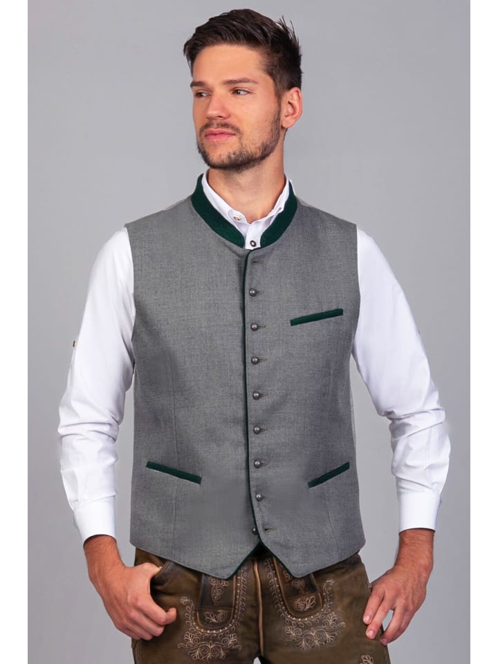 

Edelnice Традиционный жилет Бастиана серого цвета