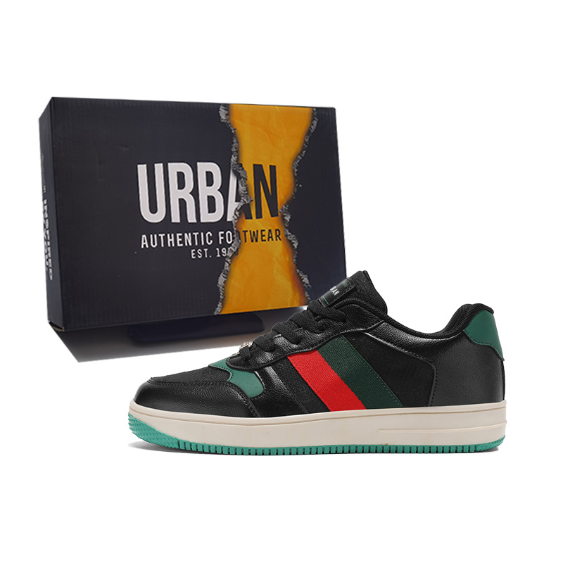 

URBAN AUTHENTIC Антискользящие износостойкие низкие кеды унисекс черные, цвет Black