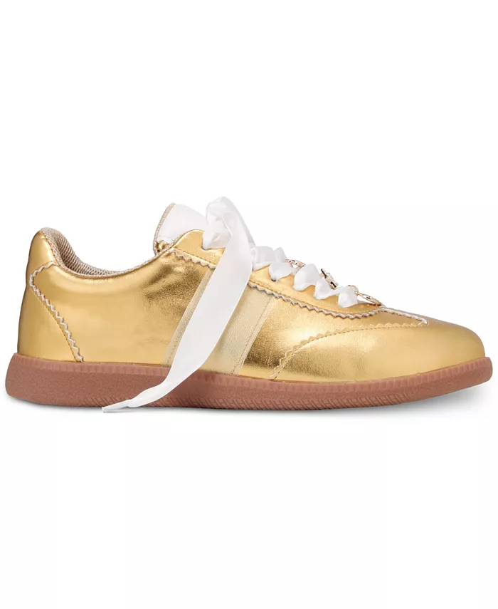 Женские кроссовки Lima Charm - расширенная размерная сетка Smash Shoes, золото — фото 2