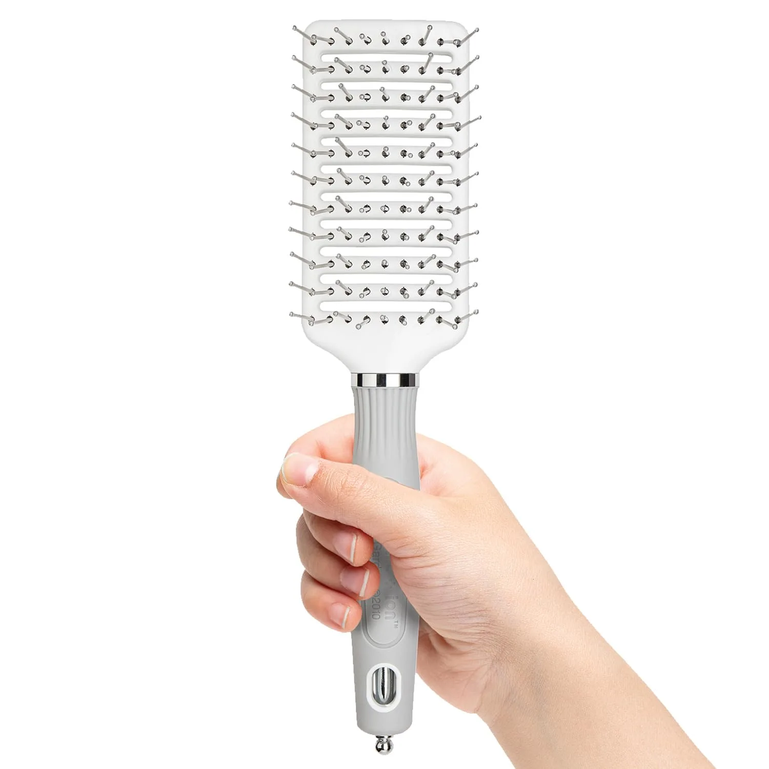 Расческа для волос Olivia Garden Ceramic + Ion Turbo Vent Pro CITVPRO-SPR (шейпер), Grey, Silver, White — фото 3