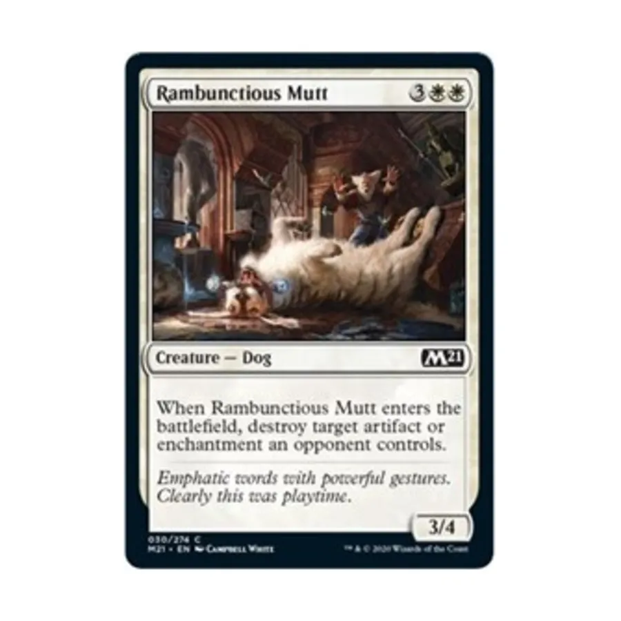 

CCG Неугомонный дворняга (C), MTG - Core Set 2021
