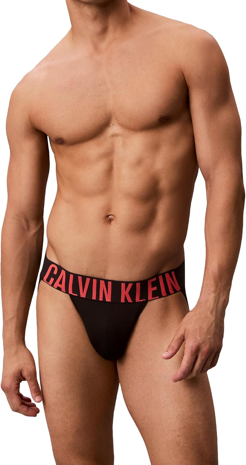 Комплект из 3 спортивных трусов Calvin Klein Men's Intense Power, Black Bodies W/ White, Turbulence, Vermillion Brown Logos — фото 4