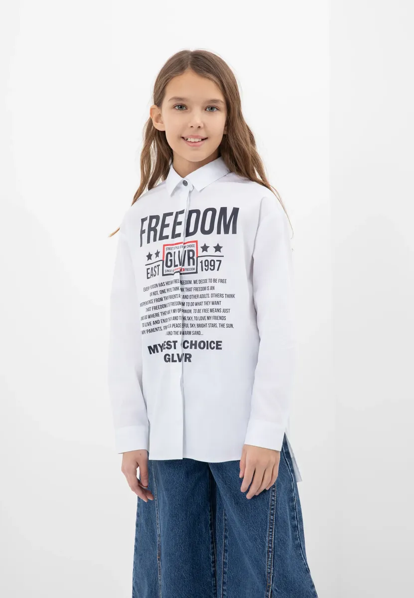 

Блузка Gulliver Классическая, с удлиненной спинкой, цвет Mehrfarbig