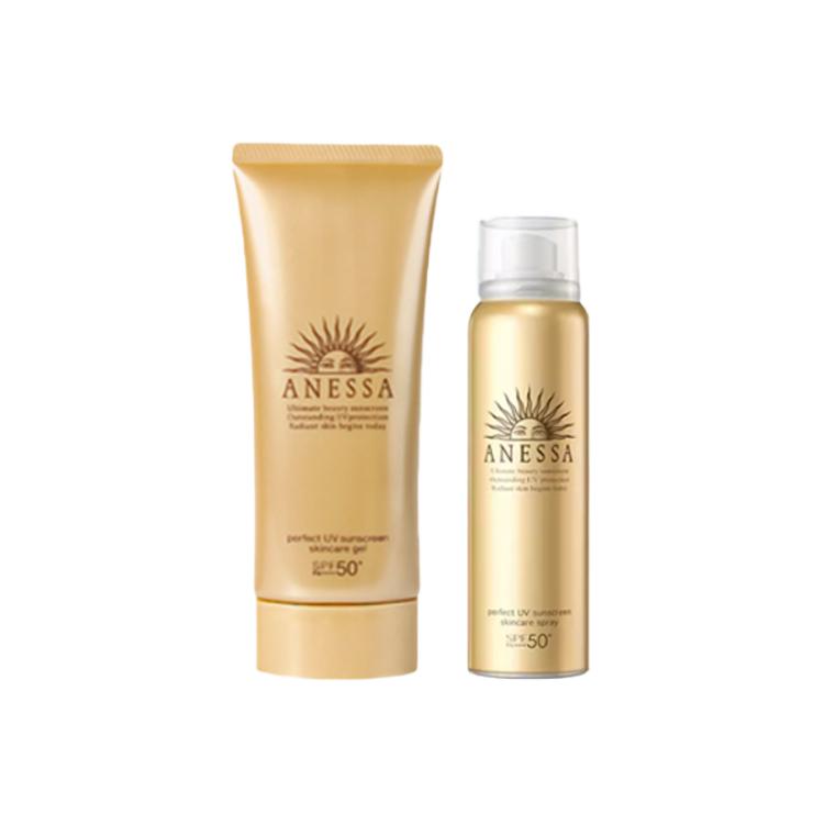 

ANESSA Спрей для одежды anresha little golden tube с защитой от ультрафиолета spf50+ 90г+60г