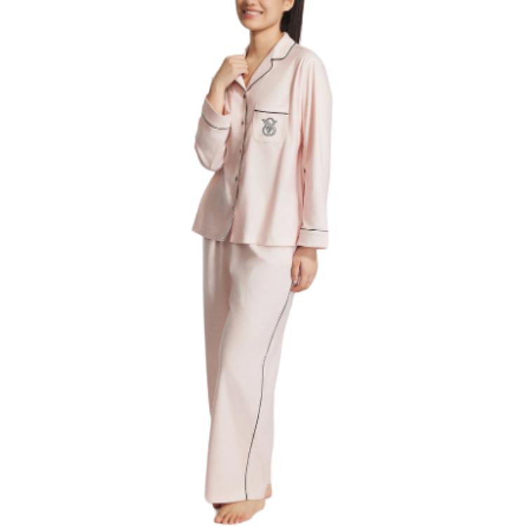 Victoria's Secret Пижамный комплект Sweet Limited THE MIX с велюровой текстурой, легкий, теплый, для женщин, мягкий розовый — фото 4