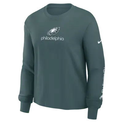 

Лонгслив Nike Philadelphia Eagles Boxy, зеленый