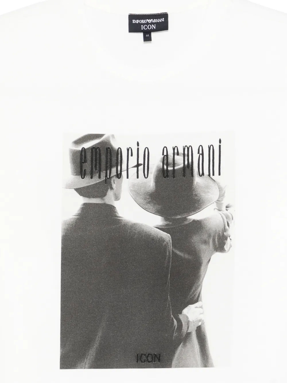 Футболка с принтом Emporio Armani, белый — фото 3