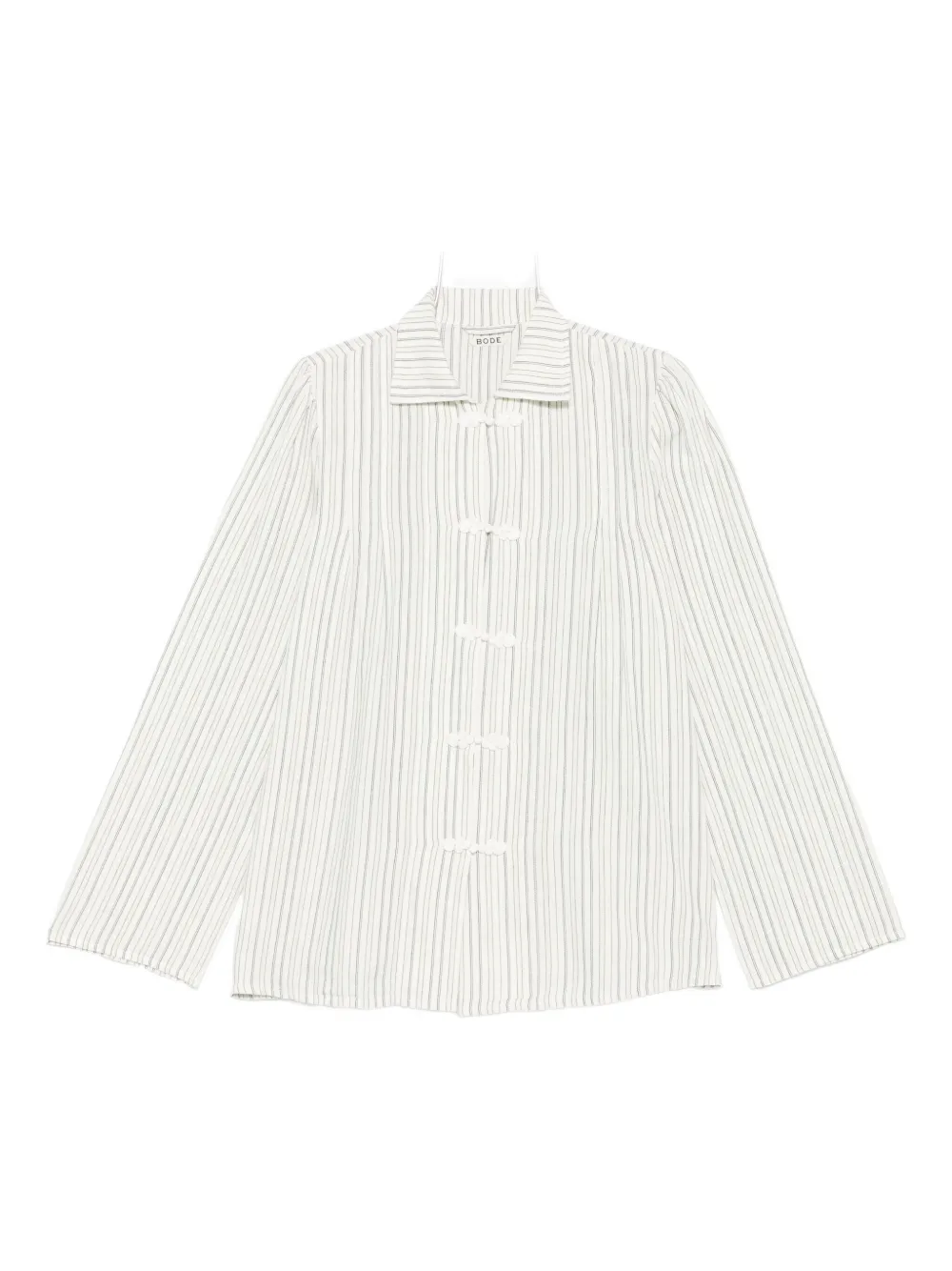 

Блузка с полосками и застежками в виде лягушек BODE, белый