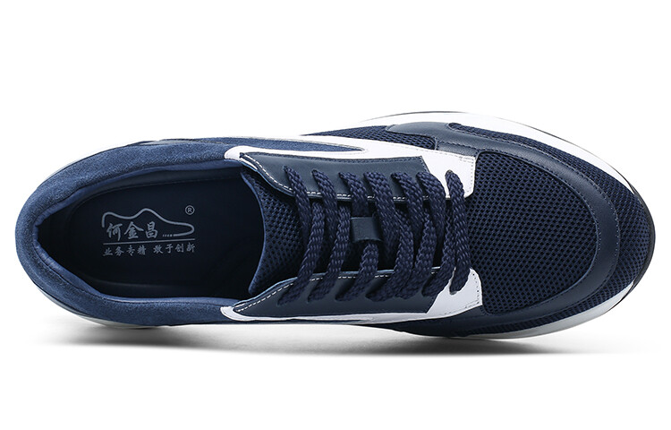 Кроссовки мужские Lifestyle Shoes Men Low-Top Blue He Jinchang — фото 4