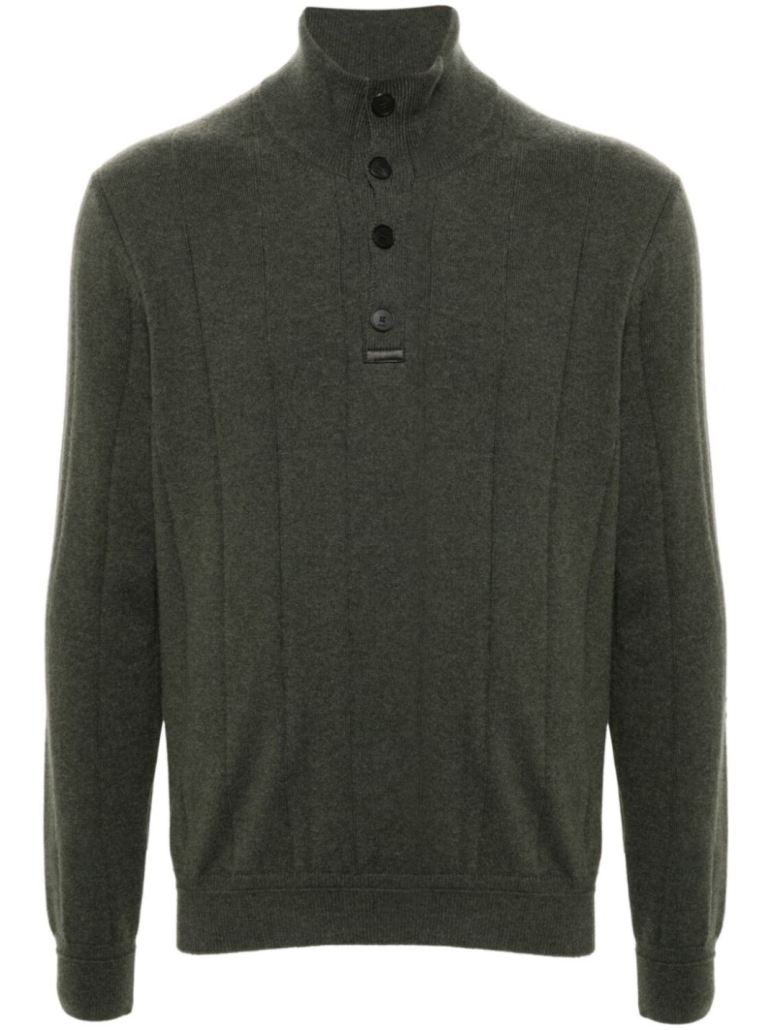 

Brioni кашемировый джемпер с воротником-стойкой, зеленый