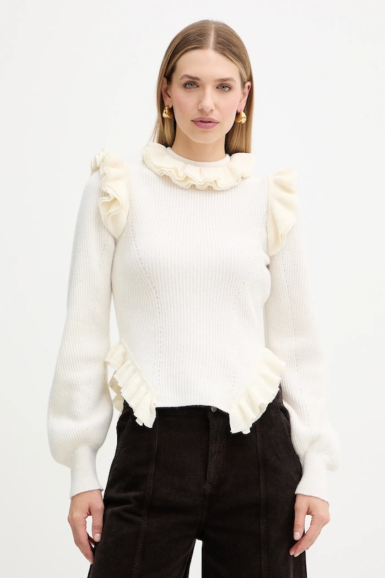 

Свитер из смесовой шерсти Twinset, бежевый