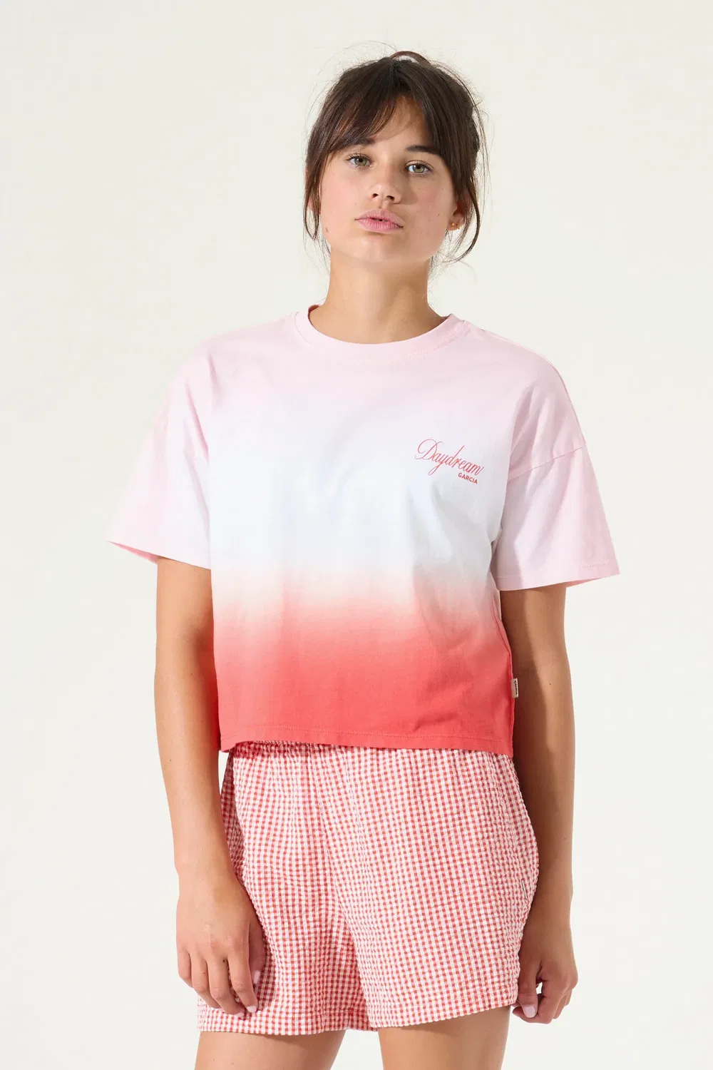 Футболка с градиентом Garcia, chalk pink — фото 4