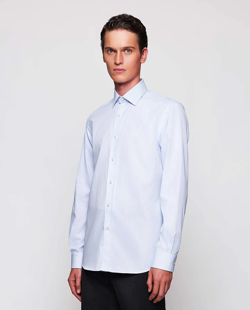 

Рубашка в клетку полуприлегающая тревел Mirto, синий