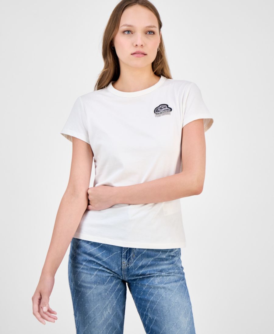 

Женская футболка с графическим принтом в виде ковбойской шляпы BOSS Orange, White, Белый, Женская футболка с графическим принтом в виде ковбойской шляпы BOSS Orange, White