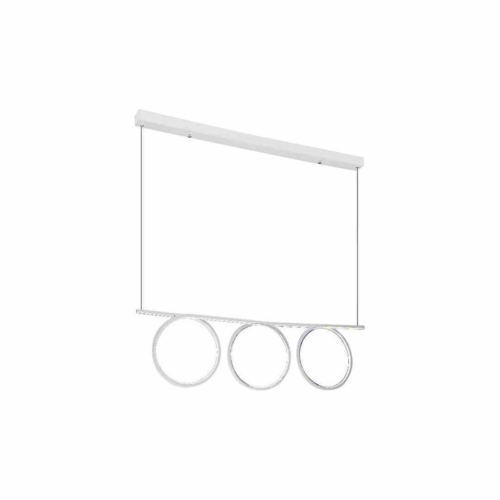 

Потолочный светильник-люстра Loop White, 60 Вт, светодиодный подвесной светильник, подвесной светильник, потолочный светильник Milagro, белый
