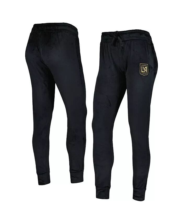 

Женские черные велюровые брюки с манжетами LAFC Intermission Concepts Sport