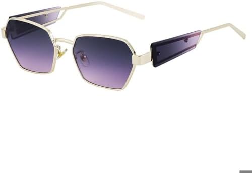 

Модные многоугольные солнцезащитные очки для женщин, стильные солнцезащитные очки с узкой геометрической оправой для мужчин, солнцезащитные очки «кошачий глаз» MTZJH, C2purplepink