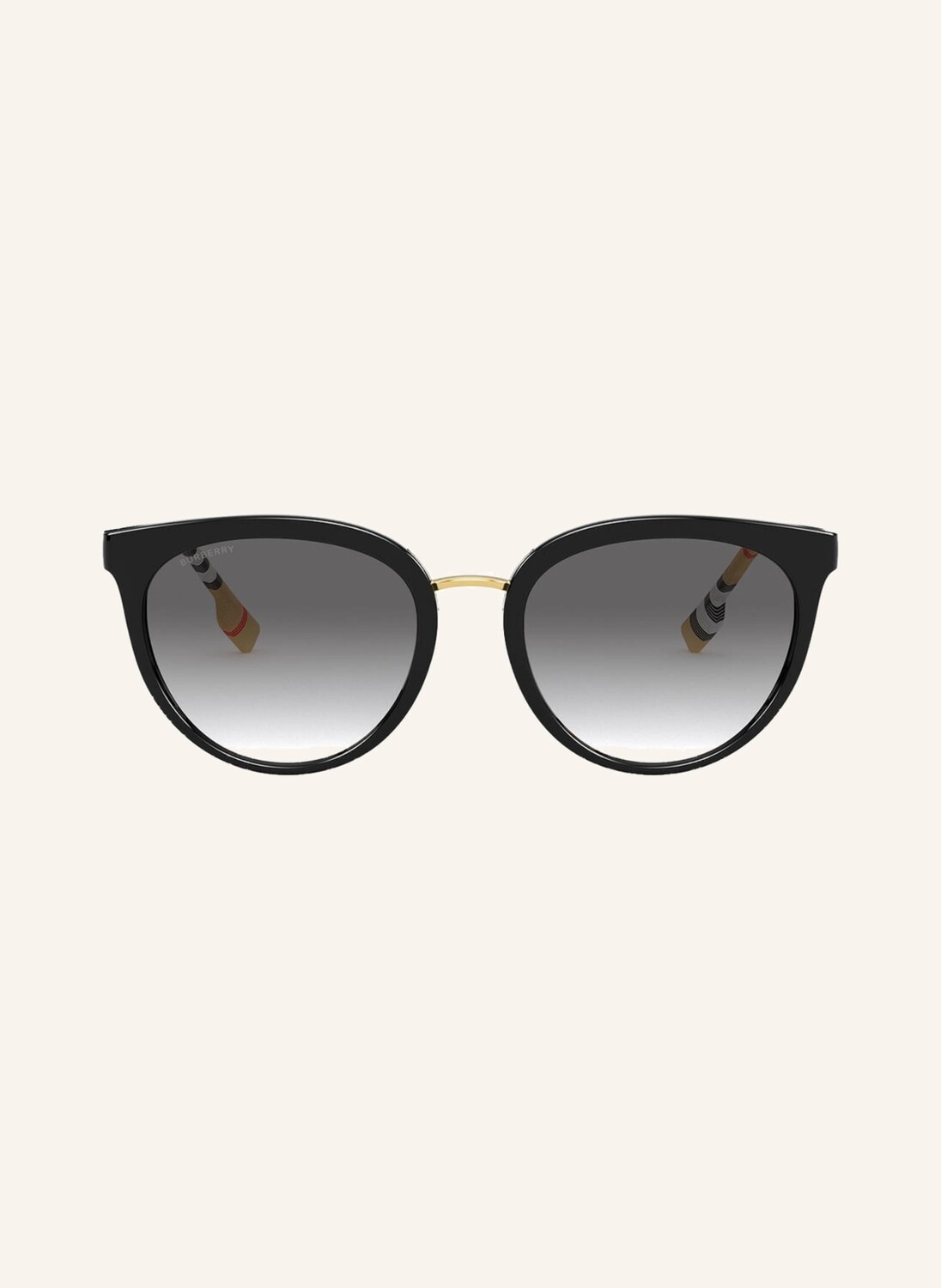 Солнцезащитные очки be4316 BURBERRY, цвет 385311 - SCHWARZ/SCHWARZ VERLAUF — фото 2